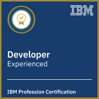 IBM Developer Profession Level 2 badge